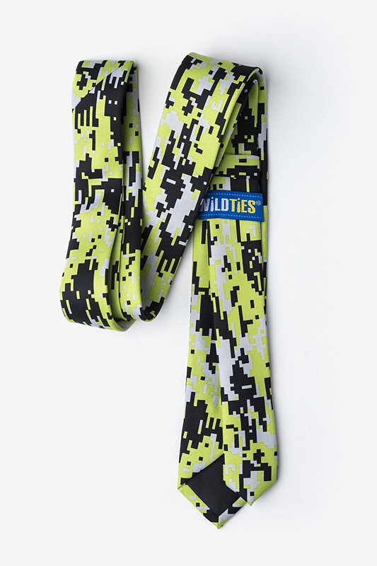 Camouflage Digital Green Skinny Tie