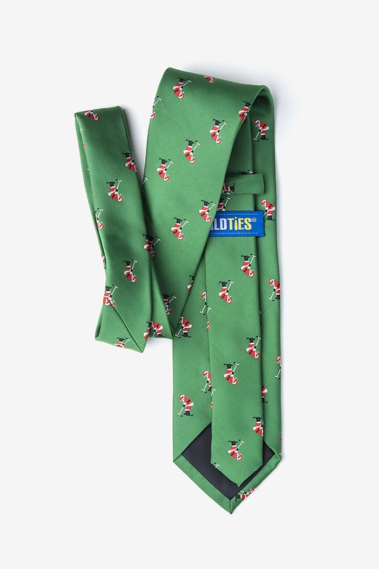 Santa Golf Green Tie