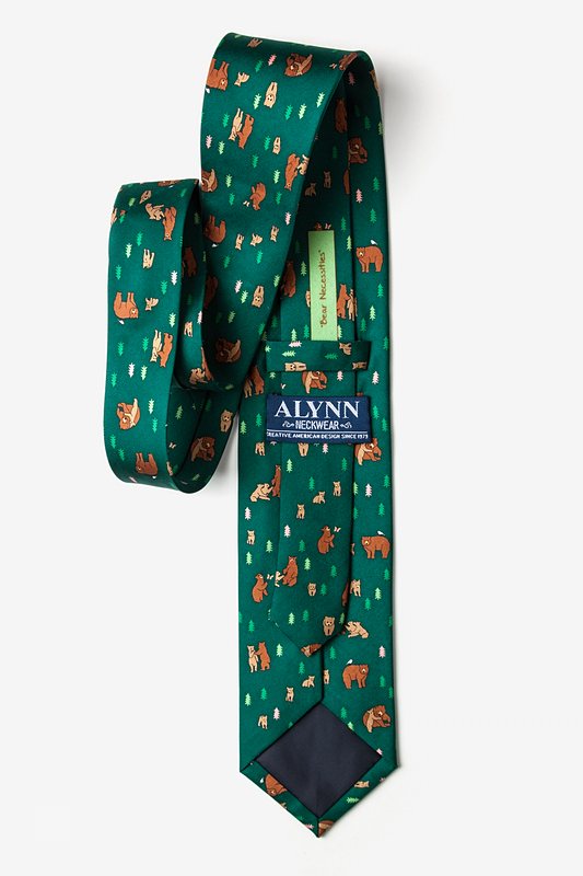 Bear Necessities Green Tie