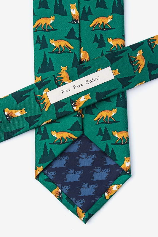 For Fox Sake Green Tie