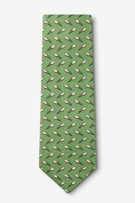 The Perfect Spiral Green Extra Long Tie