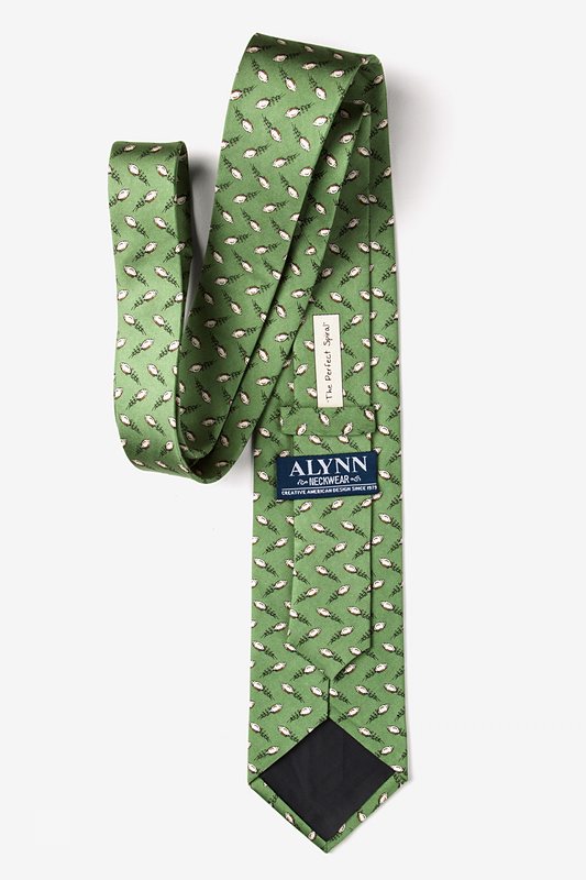 The Perfect Spiral Green Extra Long Tie