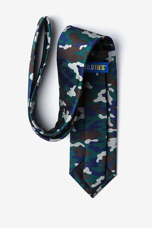 Camouflage Woodland Hunter Green Extra Long Tie