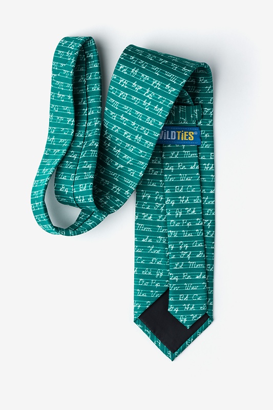 Learning Cursive Hunter Green Extra Long Tie