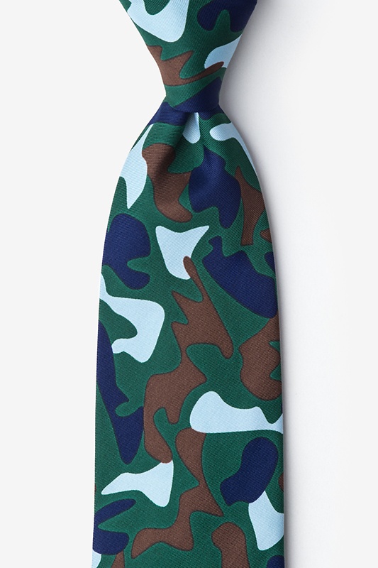 Street Camo Hunter Green Tie