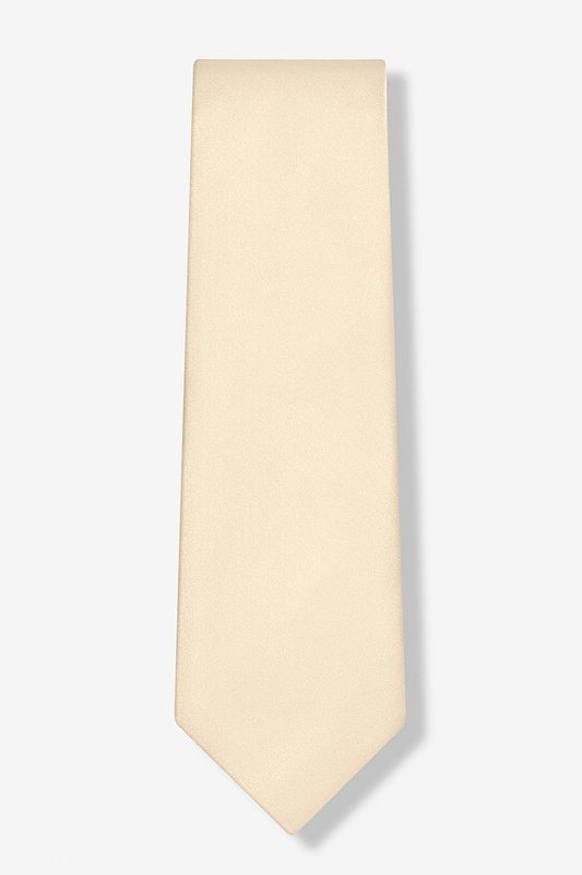 Ivory Cream Extra Long Tie