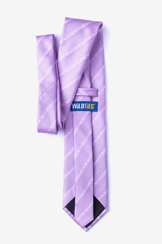 Flying Arrows Lavender Extra Long Tie