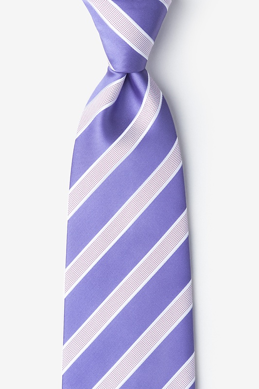 Jefferson Stripe Lavender Tie