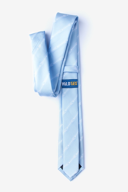 Flying Arrows Light Blue Skinny Tie