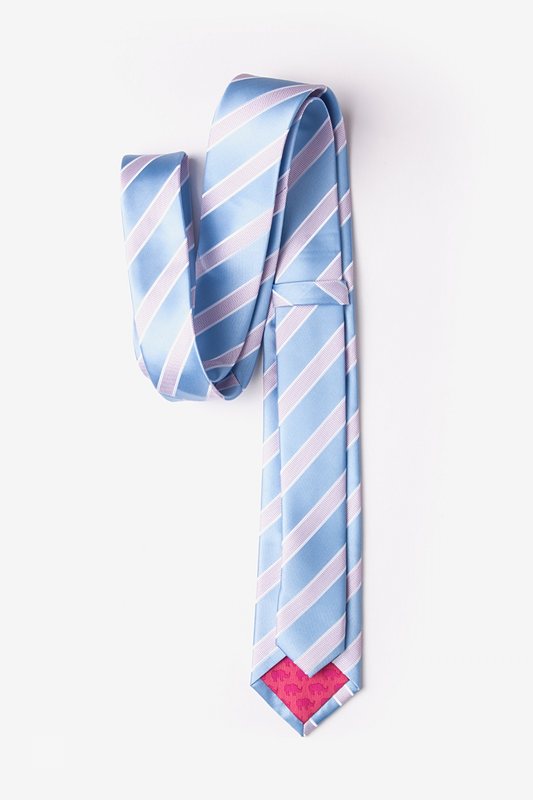 Jefferson Stripe Light Blue Skinny Tie