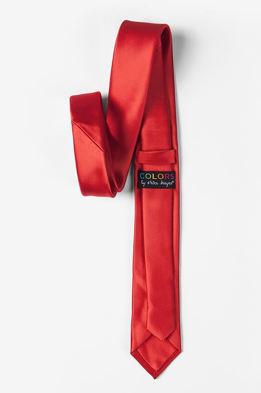 Lust Red Skinny Tie