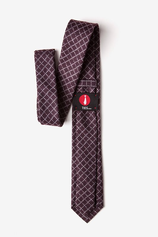 Glendale Maroon Skinny Tie