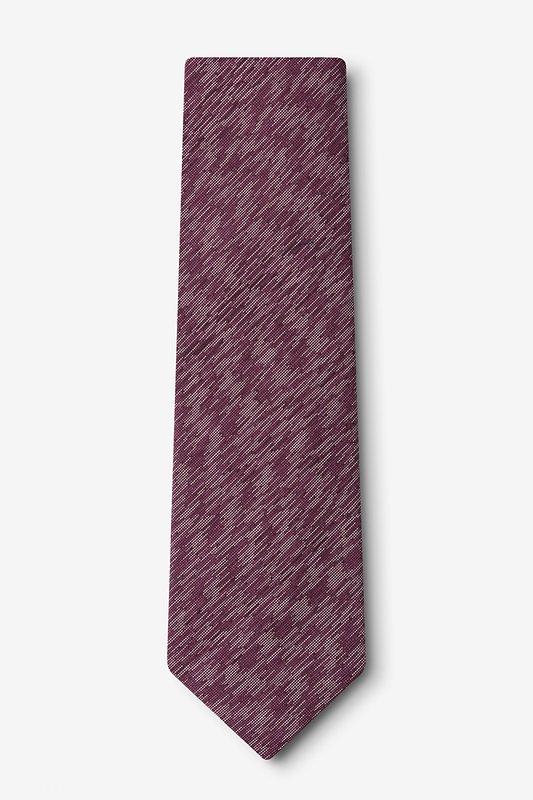 Springfield Maroon Extra Long Tie