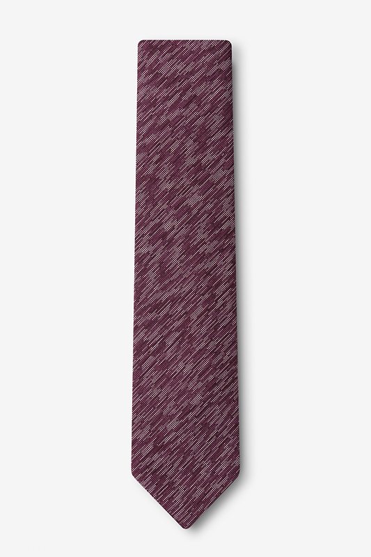 Springfield Maroon Skinny Tie