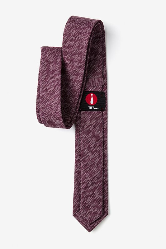 Springfield Maroon Skinny Tie