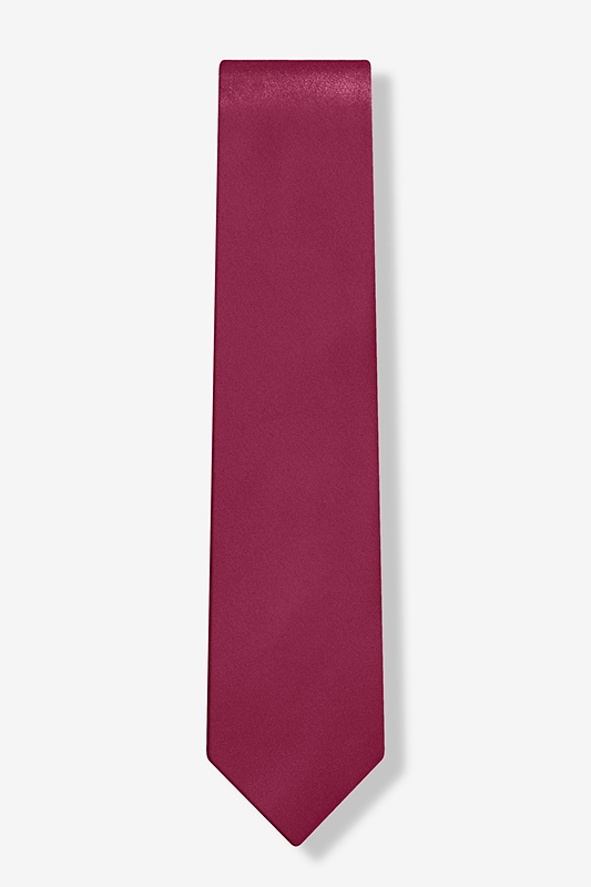 Maroon Skinny Tie