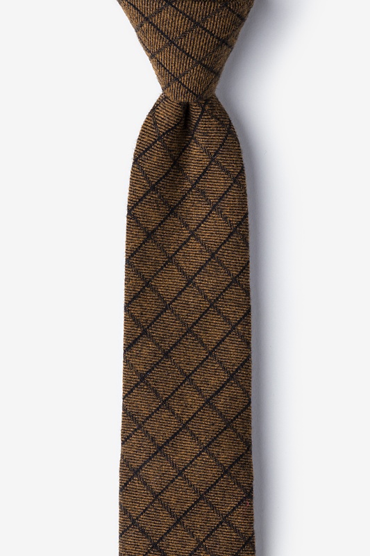 San Luis Mustard Skinny Tie