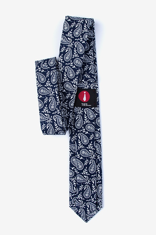 Biff Navy Blue Skinny Tie