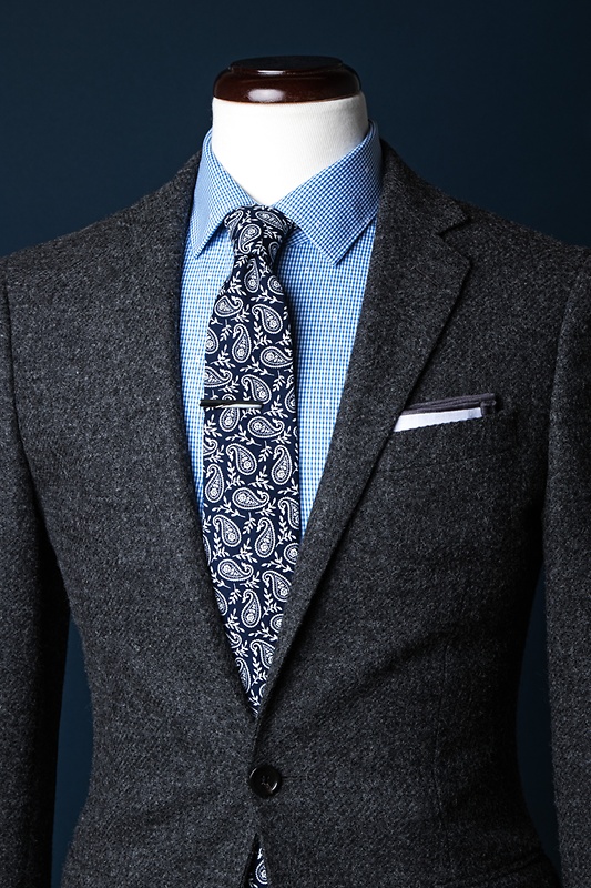 Biff Navy Blue Skinny Tie