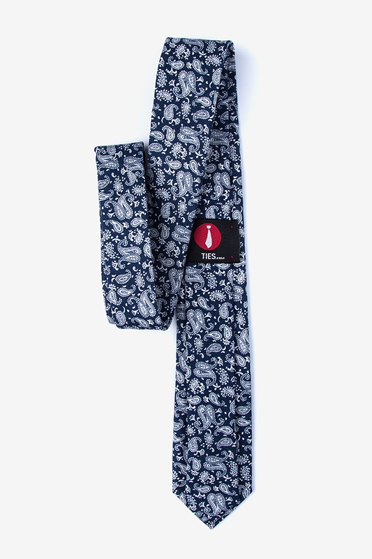 Blaze Navy Blue Skinny Tie