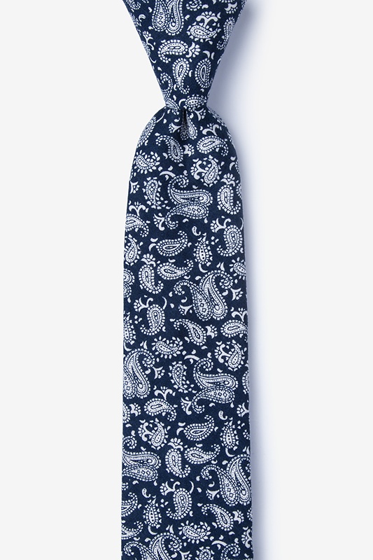 Blaze Navy Blue Skinny Tie