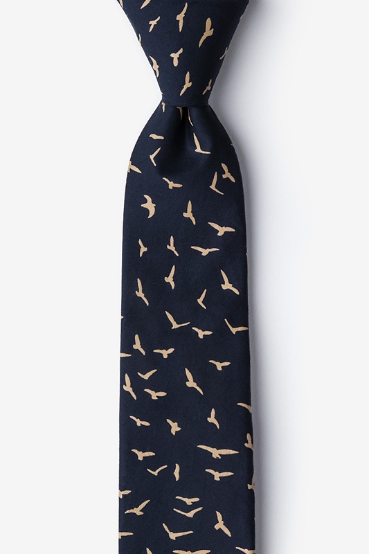 Carlsbad Navy Blue Skinny Tie