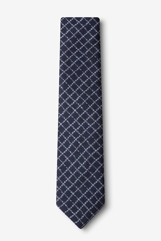 Glendale Navy Blue Skinny Tie