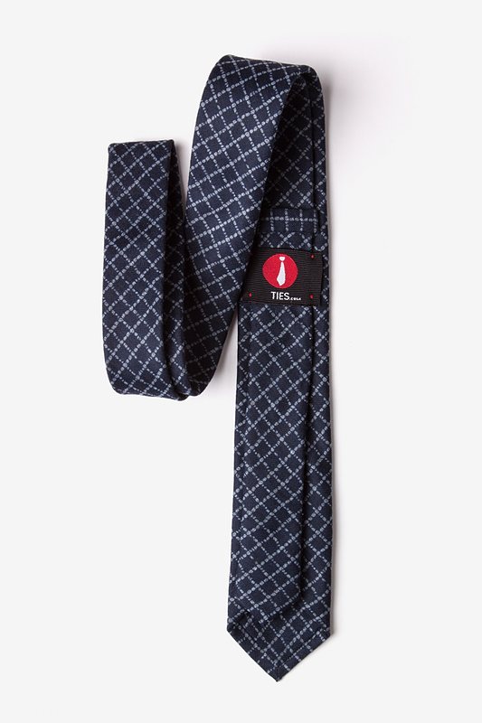 Glendale Navy Blue Skinny Tie