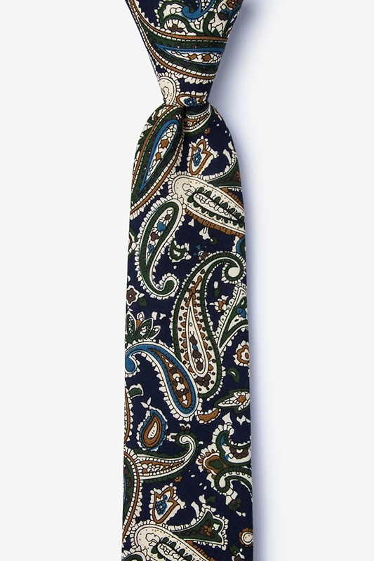 Grainger Navy Blue Skinny Tie