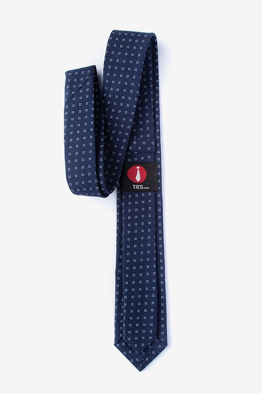 Ross Navy Blue Skinny Tie