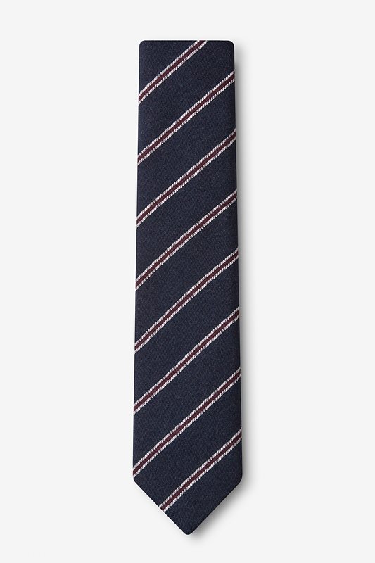 Seagoville Navy Blue Skinny Tie