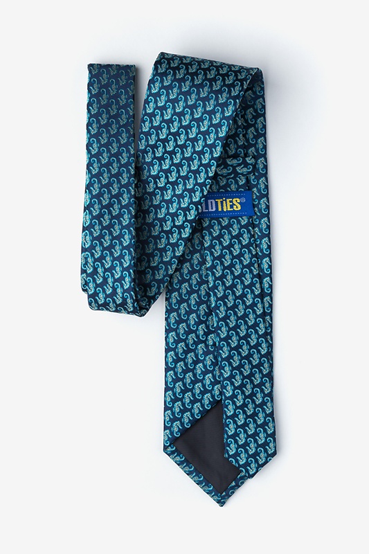 Seahorses Navy Blue Tie