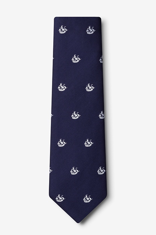 Ships Ahoy Navy Blue Tie