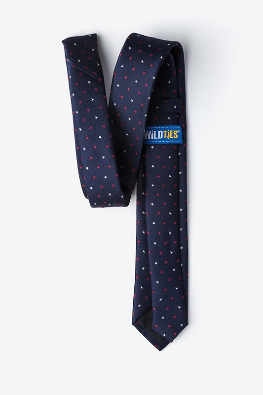 Stars Navy Blue Skinny Tie