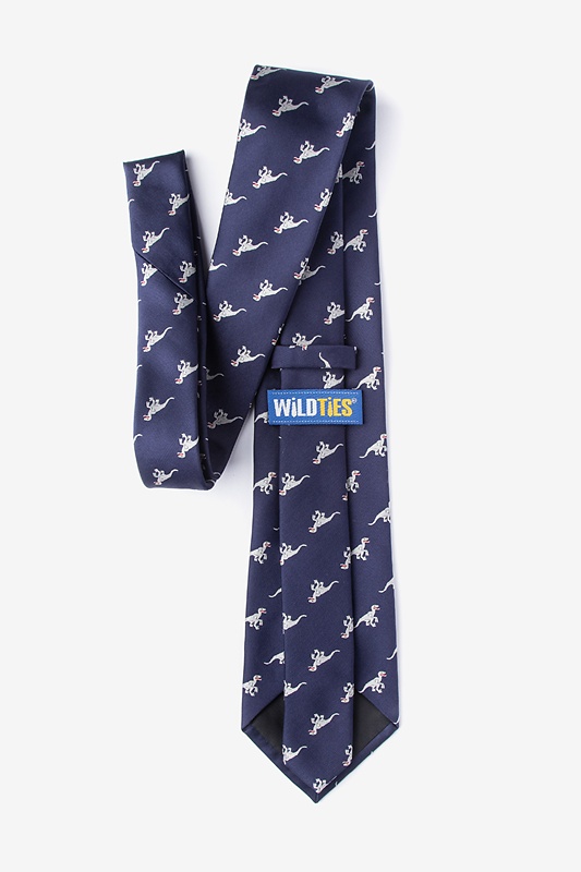 Velociraptor Navy Blue Extra Long Tie