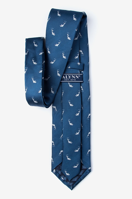 A Porpoise-ful Life Navy Blue Tie