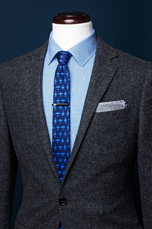 Aviation Navy Blue Skinny Tie