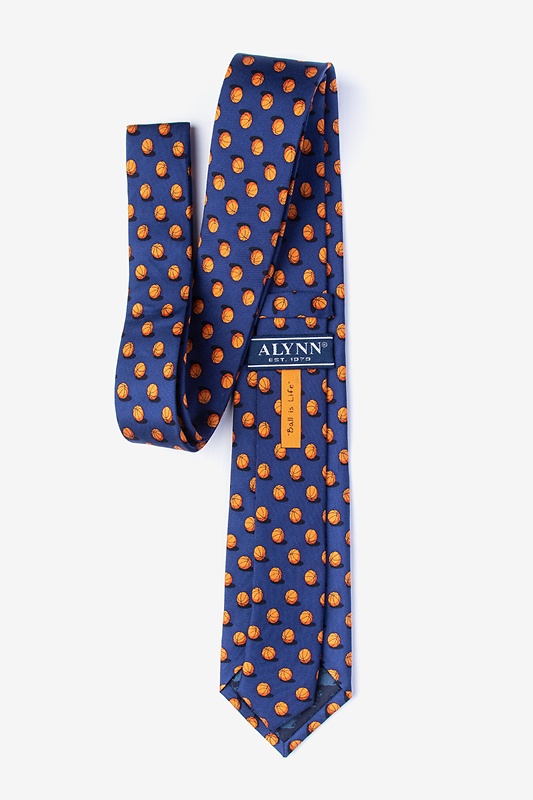 Ball is Life Navy Blue Extra Long Tie