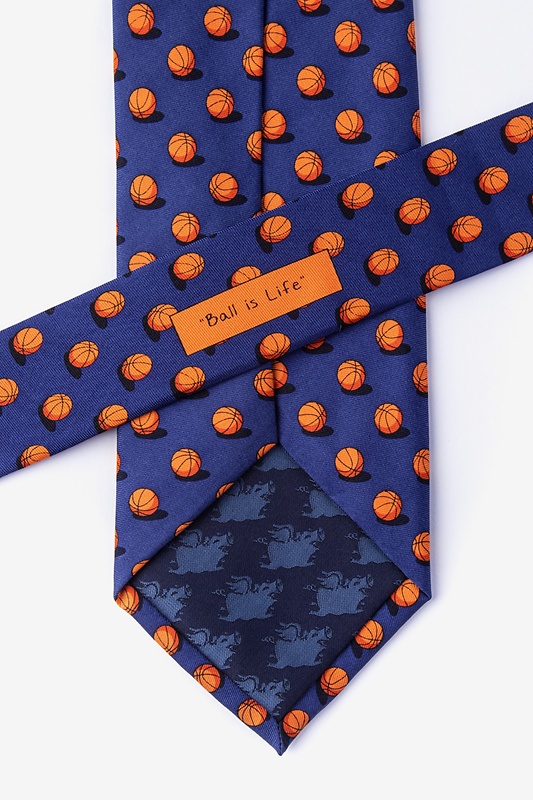 Ball is Life Navy Blue Tie