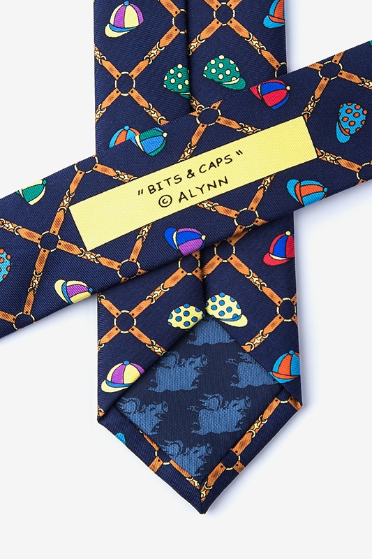 Bits & Caps Navy Blue Skinny Tie