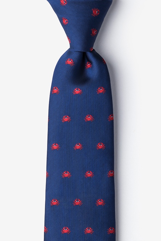 Feelin’ Crabby Navy Blue Tie