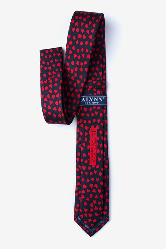 Heart of Gold Navy Blue Skinny Tie