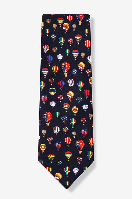 Hot Air Balloons Navy Blue Tie