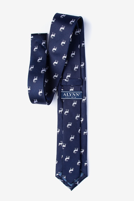 Majestic Elk Navy Blue Extra Long Tie