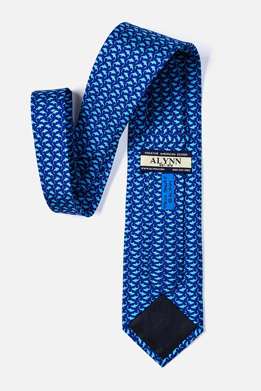 Micro Sharks Navy Blue Tie