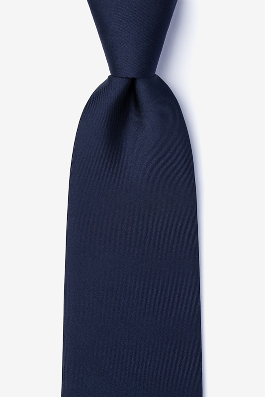 Navy Blue Extra Long Tie