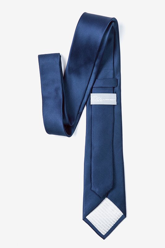 Navy Blue Skinny Tie