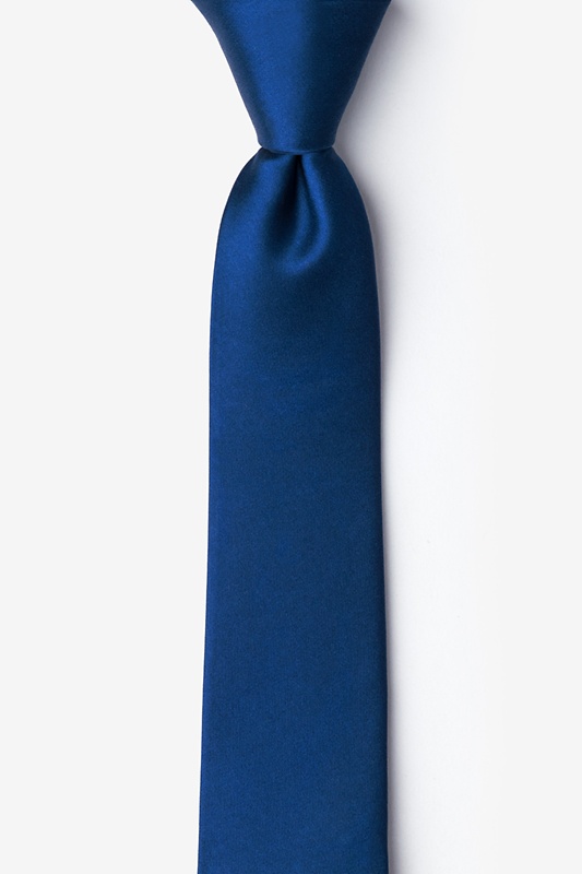 Navy Blue Skinny Tie