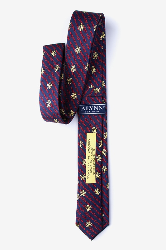 Non Illegitimi Carborundum Navy Blue Skinny Tie