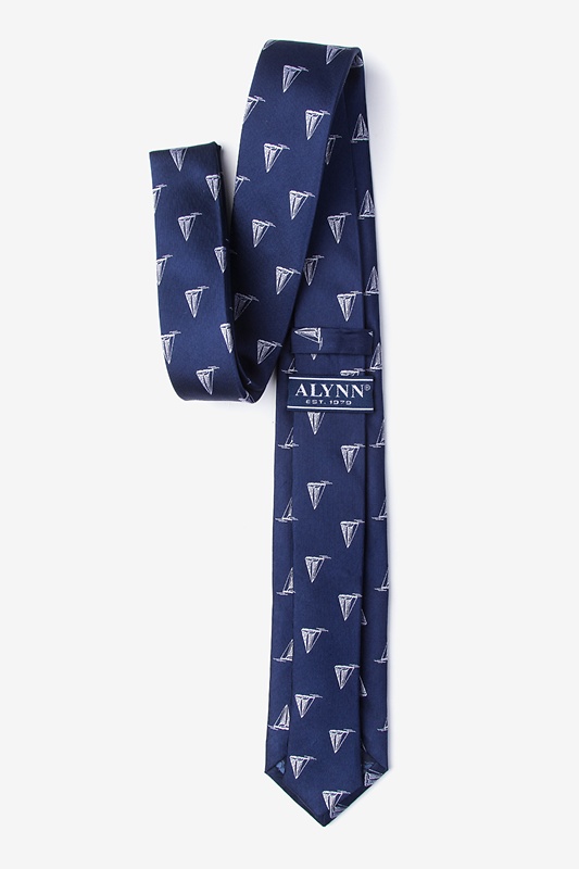 Pier Pressure Navy Blue Skinny Tie